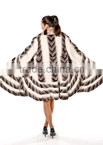 Hot Sell Rex Rabbit Fur Coat photo-2