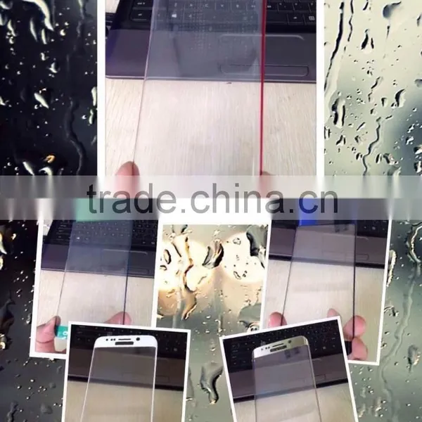 2015 Hot Selling High Quality Factory Prices Colorful Curved Full Screen Tempered Glass Screen Protector for Samsung S6 Edge photo-5