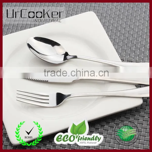 Stainless Steel Set of 3-piece Fork Knife Spoon Flatware Set Cutlery Set