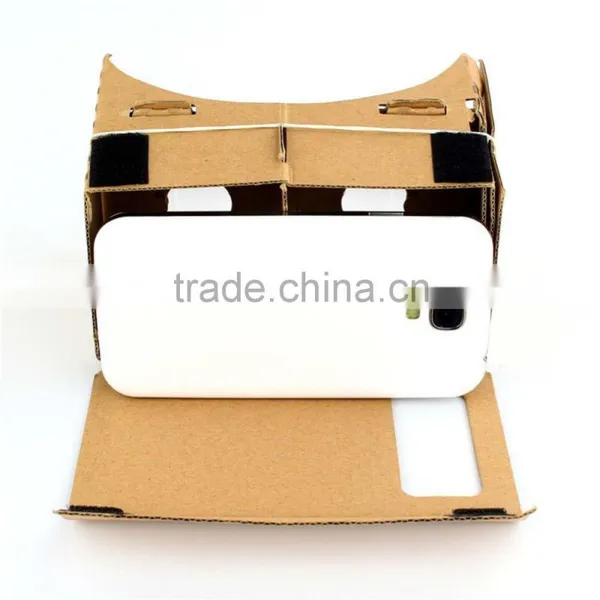 High Quality DIY Magnet Google Cardboard Virtual Reality VR Mobile Phone 3D Viewing Glasses For 5.0" Screen Google VR 3D Glasses photo-5
