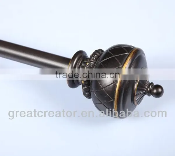 Extendable Curtain Poles Direct Curtain Hardware China Factory Wholesale - Great Creator Home Decoration Co., Ltd. photo-3
