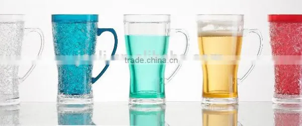 15oz Double Wall Beer Freezer Mug With Liquid,ice Mug photo-2