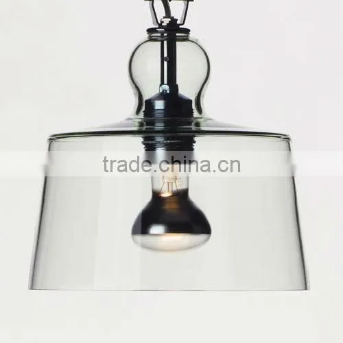 China Factory 2013 New Collection Acquatinta Pendant Light With Glass Shade
