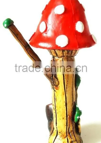 Figurine Shaped Hand Crafted Smoking Pipes - Tall Mushroom photo-2