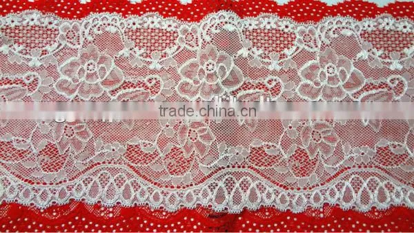 Manfacturer of Cheaper Elastic Trim Lace Design for Wedding Dress-APN4131y-15cm photo-2