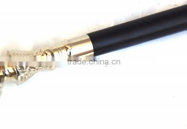 Designer Brass Handle Walking Stick/Antique Brass Walking Stick/Beautiful Walking Stick Wk1123 photo-4