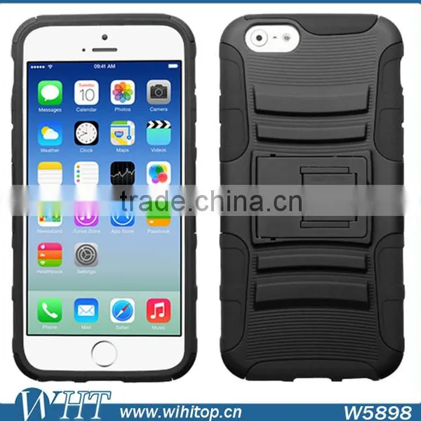 Rubberized Combo Heavy Duty Armor Case for IPhone 6 Plus 5.5 Inches, With Stand Function photo-2