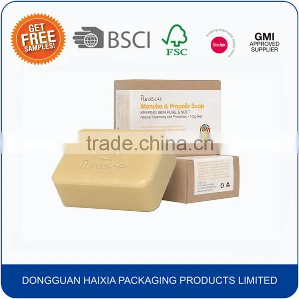 Luxury Custom Design Craft Paper Soap Packaging Box photo-5