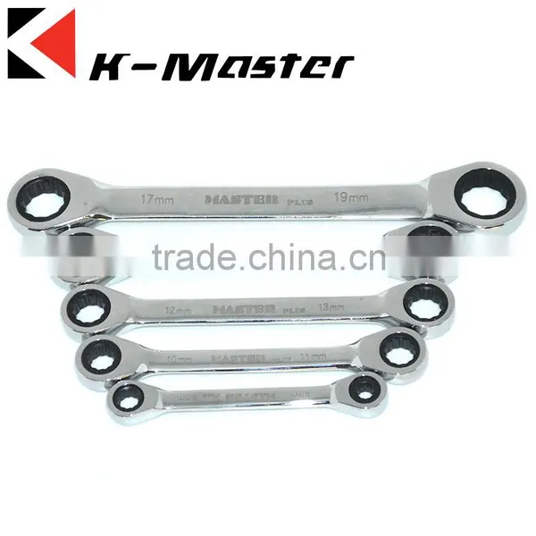 K-Master Mirror Polished Chrome Plated Double Ratchet Wrench photo-5