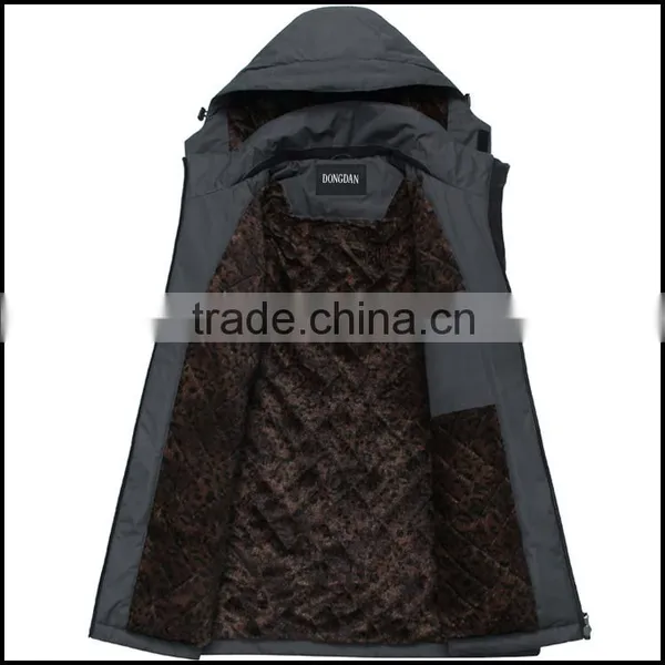 Top Quality OEM Outdoor Fleece Lined Polyester Men Sports Jacket photo-3