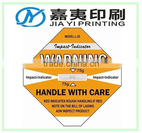 Shock Impact Indicator Shockwatch Packing Damage Control Indicator Quality