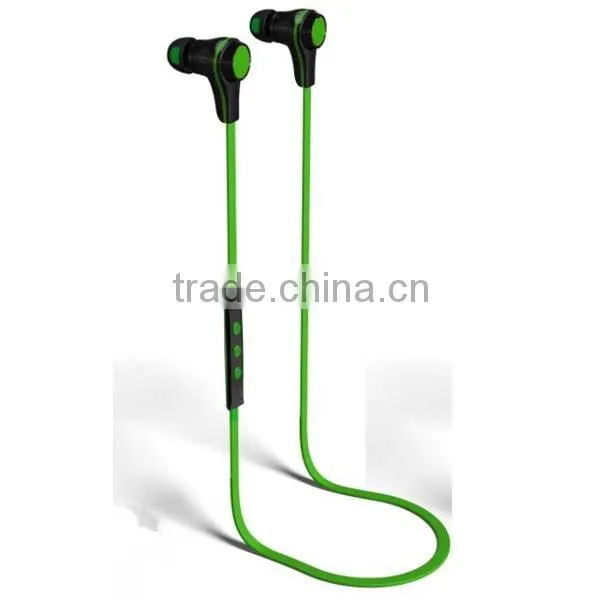 2014 Sport Hi-Fi Stereo Handsfree Wireless Bluetooth Headset With Microphone Bluetooth Wireless Earplug Headphones