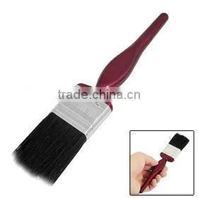 1.5" Wide Black Bristle Dark Red Handle Paint Brush Painting Tool