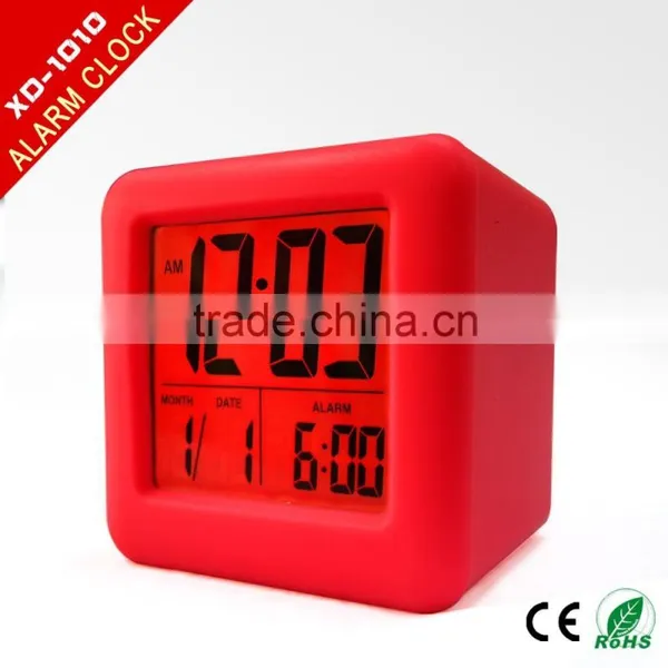 Gift Items Modern Simple Silicone Digital Alarm Clock photo-3