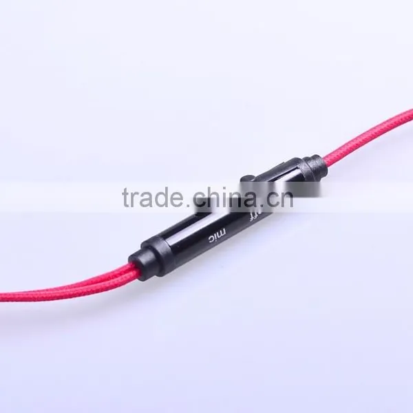 ULDUM Brand With Microphone Wholesale Braided Cable Earphone photo-4