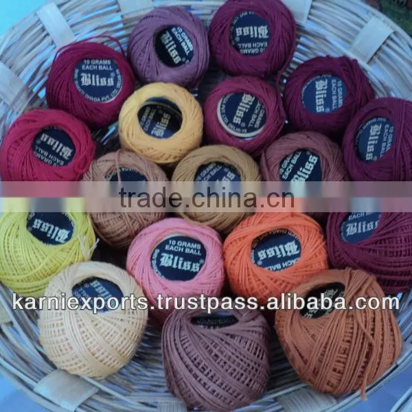 Cotton embroidered threads