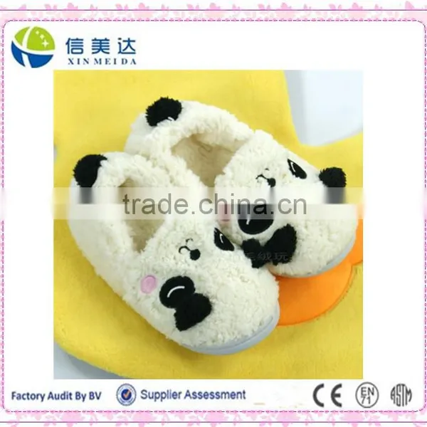Baby Warm Shoes With Cartoon Panda Head EVA Sole