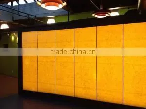 Yellow Translucent Marble Plastic Sheet photo-5