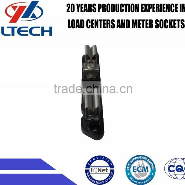 High Qualtity 100A Brass Basbar Steel Terminal Single Phase Meter Socket Inner Part
