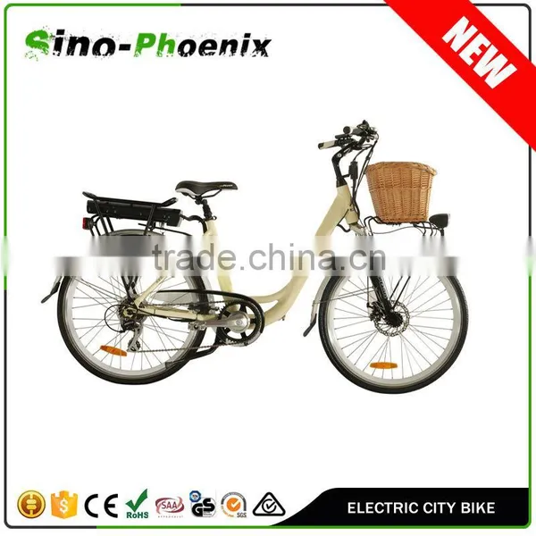 Classic Style CE Approved 26" Aluminum Alloy 36V Lithium Battery Ebike ( PN-TDF11Z )