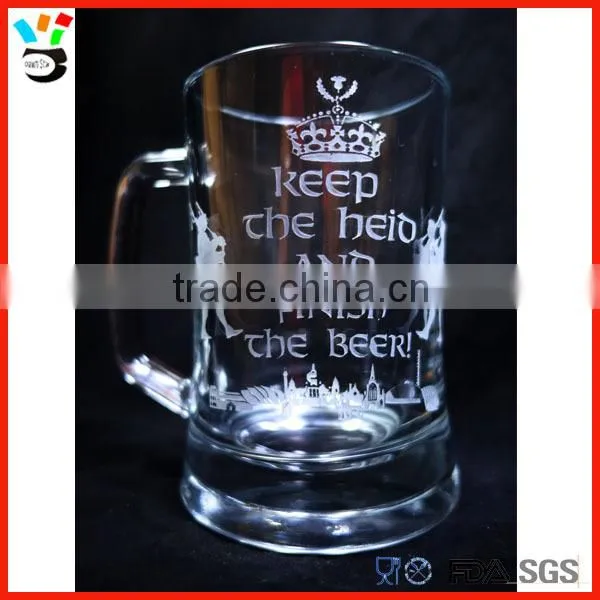Top Quality Glass Beer Mug With Logo photo-3