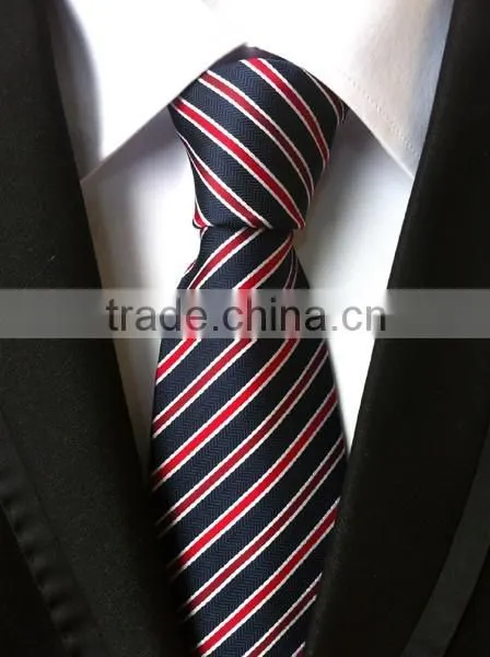 960 Needle Small Stripes Men's Fashion Polyster Neckties photo-2