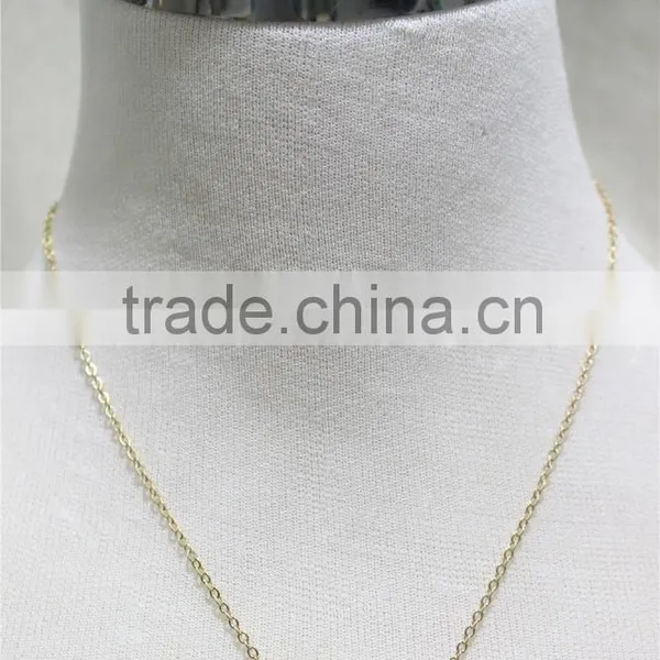 Cheap Short Chain Necklace W/Goldtone Leaf Necklace Simple Chain Gold Necklace2016 Fashion Style Wholesale