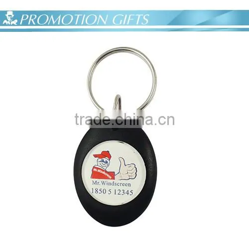 2015 Customized Metal Trolley Coin Keychain For Supermarket photo-2