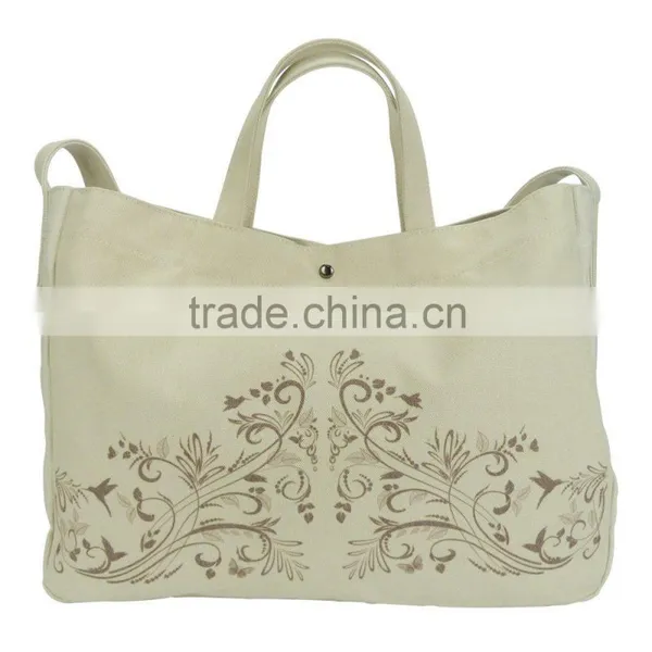 Ningbo Ronhon Premium Gift Bags Canvas Shoulder Messenger Large Size Shopping Bag photo-3