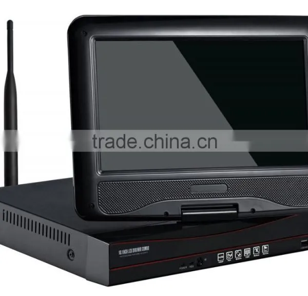 1.3MP IP Camera 4ch Wireless All in One NVR 10 Inch Monitor Wifi Nvr Kit photo-5