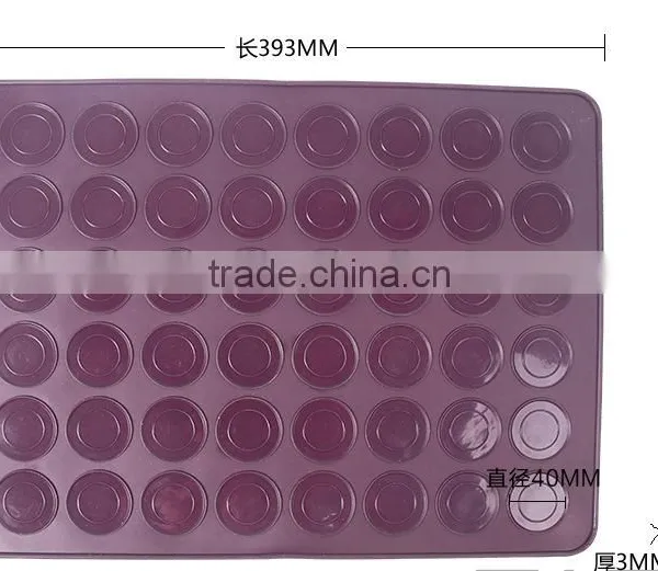 48 Cavity Silicone Pastry Muffin Cake Macaron Oven Baking Mould Sheet Silicone Pastry Mat photo-2