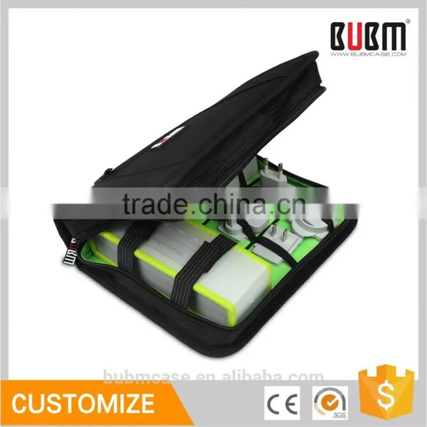 BUBM Travel Mobile Chargers Cables Battery Storage Pouch USB Flash Drives Case photo-5