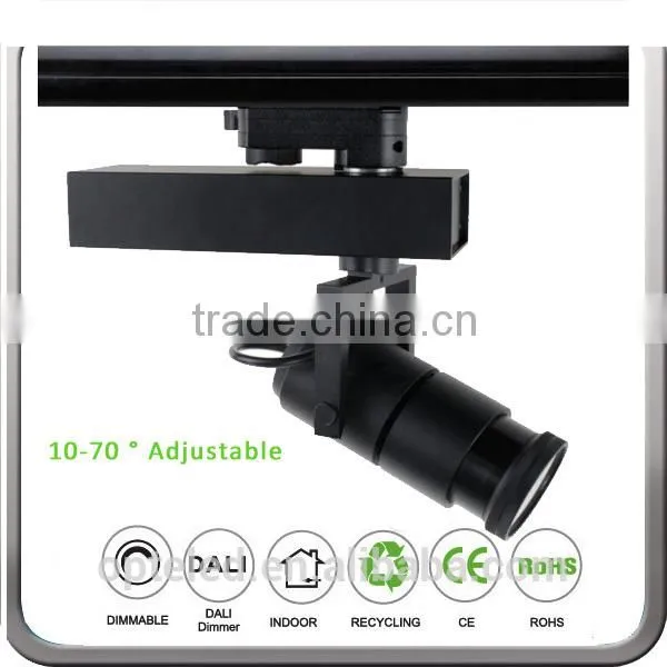 Focusable 10-70 Degree Beam Angle Art Gallery Led Track Lighting Spotlights for Art Photography Gallery photo-3