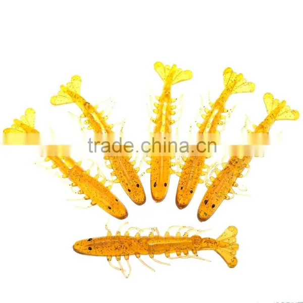6Pcs Bionic Shrimp Prawn Bait Soft Bait Artificial Fishing Lure Fishing Tackle photo-4