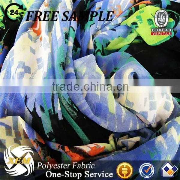 Camouflage Printed Chiffon Fabric photo-2