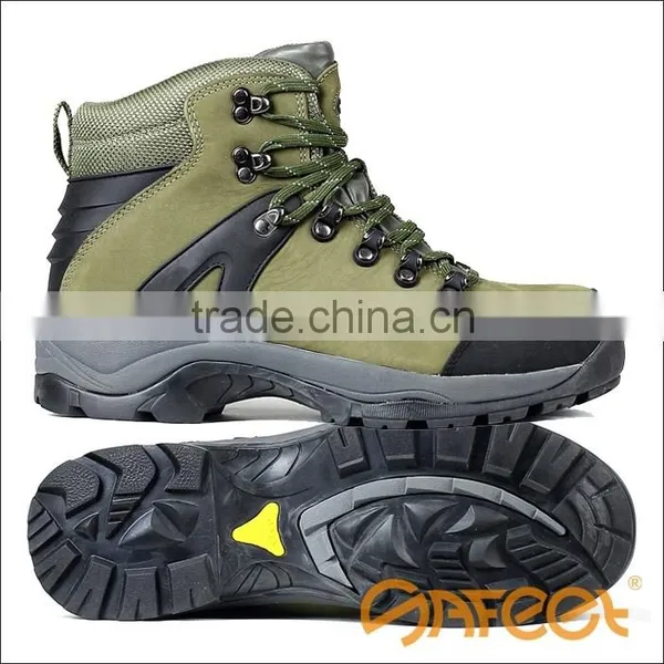Water Resistant, Anti Slip Full Grain Nubuck Leather Outdoor Safety Shoes, Safety Toe Shoes, Osp Safety Shoes Factory SA-4201 photo-4