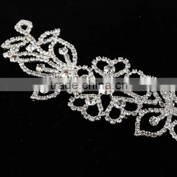 Wholesale Fashion Design Decorative Bling Bling Crystal Bridal Rhinestone Applique for Dresses photo-5