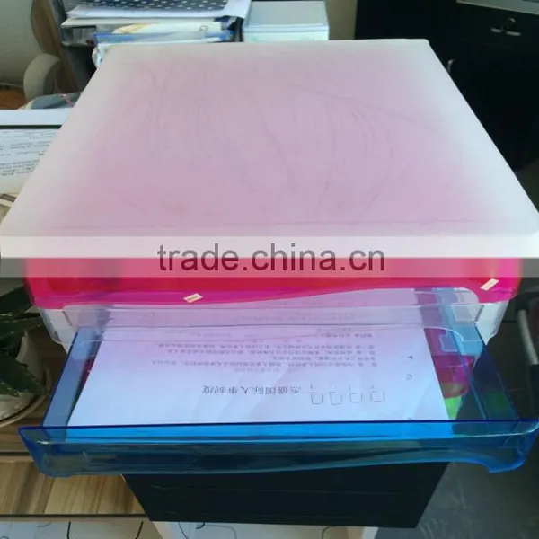 Mixed Colors Plastic Box for Put Office File Plastic Production photo-4
