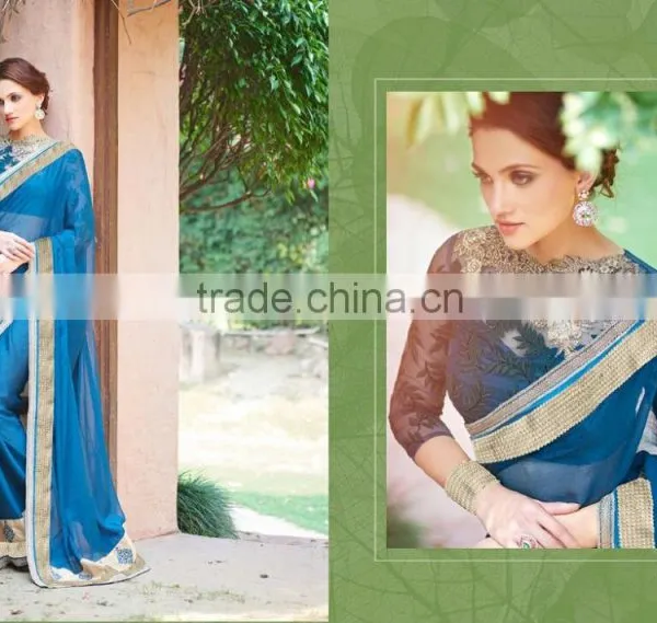 Summer Party Wear Bridal Collection Saree photo-3