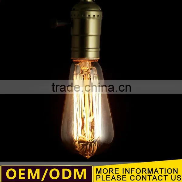 Edison Antique lamp, A19 25/40/60W 60*115mm Edison Bulb
