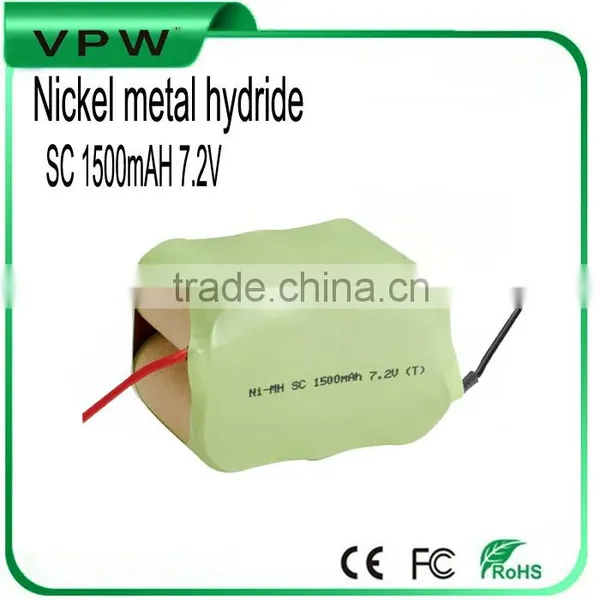 Rechargeable Nimh Rechargeable Battery Pack aa 7.2v 1500mah Batteries