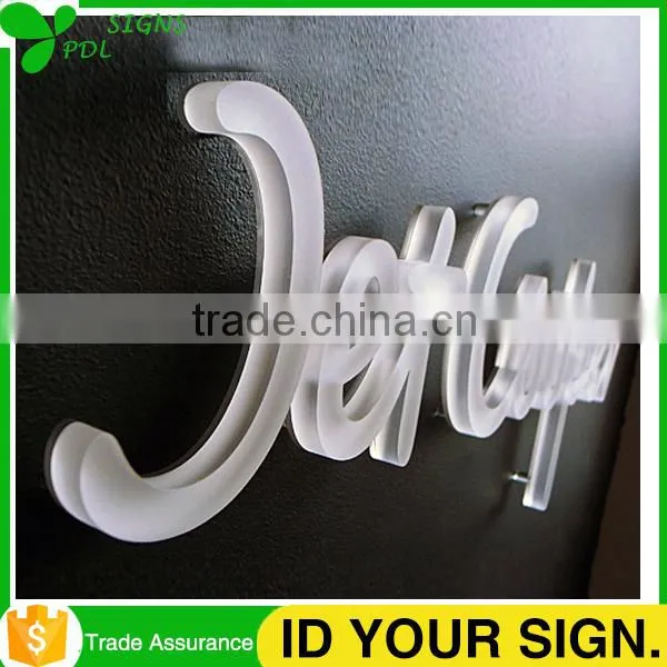 Hard Broken Laser Engraving Transparent 3D Plastic Acrylic Letters With Any Design photo-3