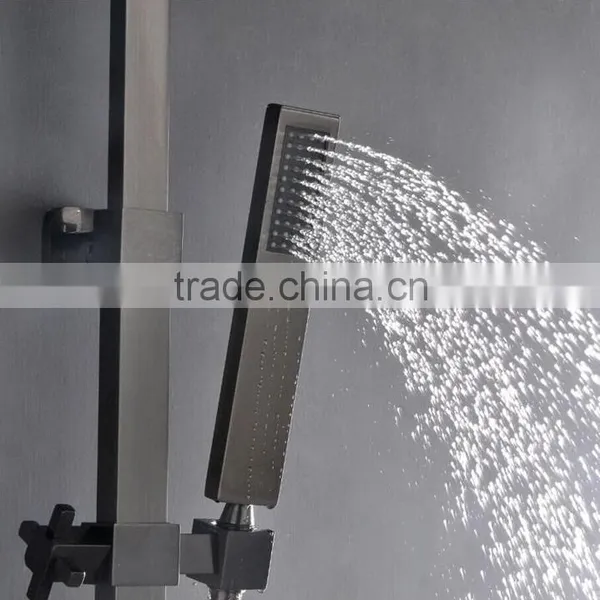 2015 Hot Sale Stainless Dark Steel Shower Set photo-4