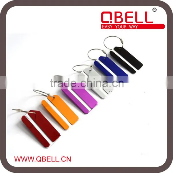 Factory Manufacture Travel Accessories Square Shape Metal Luggage Tag