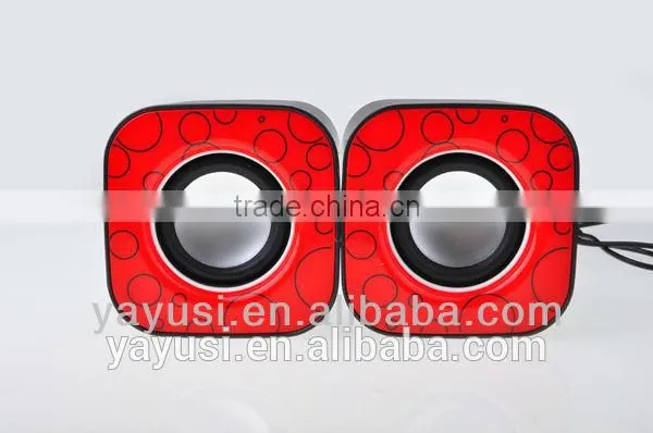 Passive type computer audio speaker With Passive Vibration ,speaker box