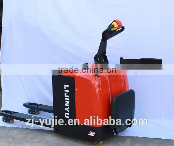 2.5 Tons Electric Pallet Truck/warehouse/battery Operated Platform Truck/forklift of China/yujie/logistics Equipment photo-4