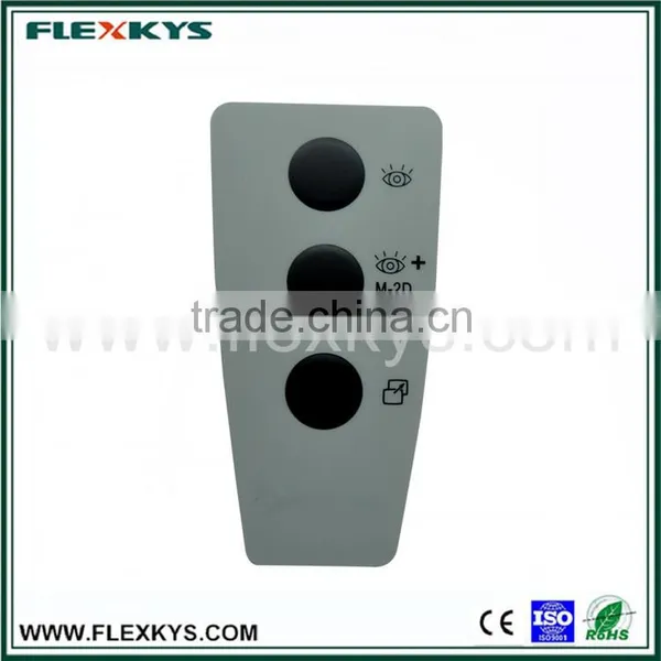 Chinese Embossed Key Membrane Switch Graphic Overlay photo-2