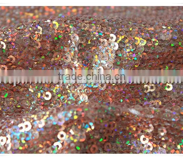 Wholesale New Arrival Shiny Colors Textile Sequin Stock Fabric for Evening Dress photo-2