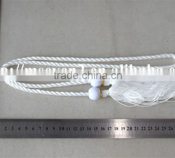 100% Polyester Tassels in White Color Long Tassels for Clothing photo-6