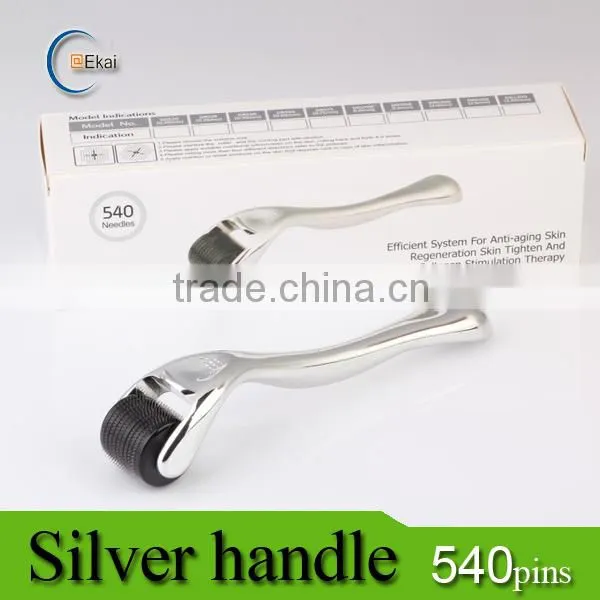 Derma Roller System Titanium Derma Roller Microneedle Therapy System Beauty 1.0mm Equipment Anti Aging Scars Derma Rolling Cellulite Treatment photo-2